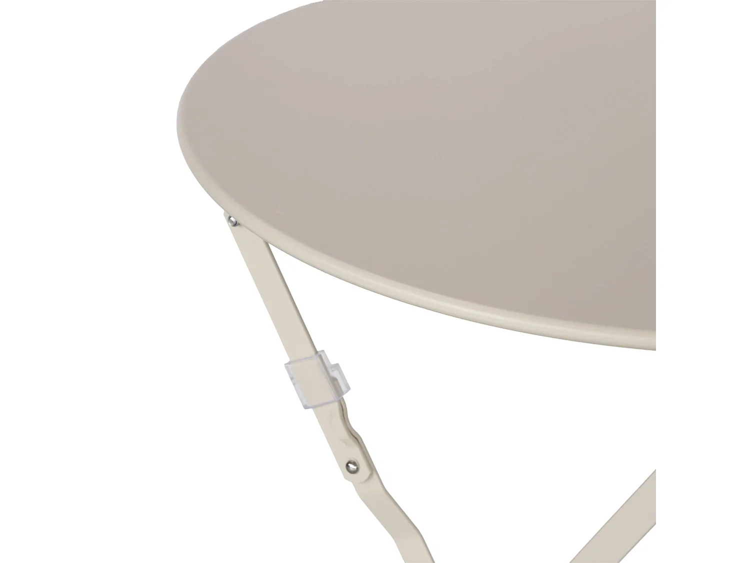 Table de jardin bistrot ronde Ø60cm pliable en acier thermolaqué