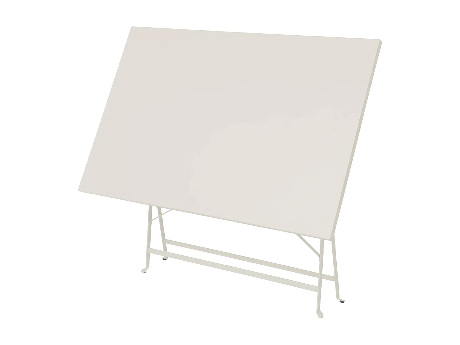 Table de jardin bistrot pliante métal + 4 assises 110 x 70cm. avec quatre chaises pliantes. acier thermolaqué