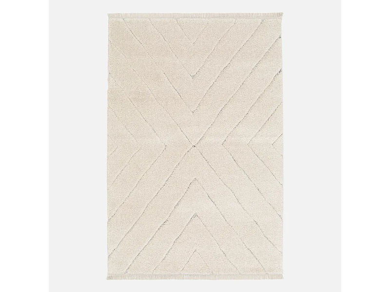 Tappeto interno tufted crema