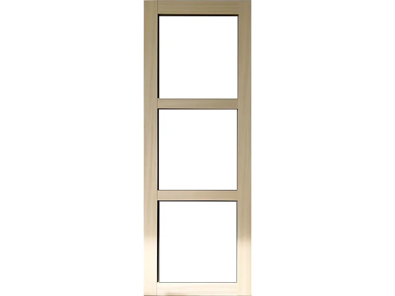 Porta scorrevole in legno Ayous Vetro trasparente H204 x L83 senza maniglia