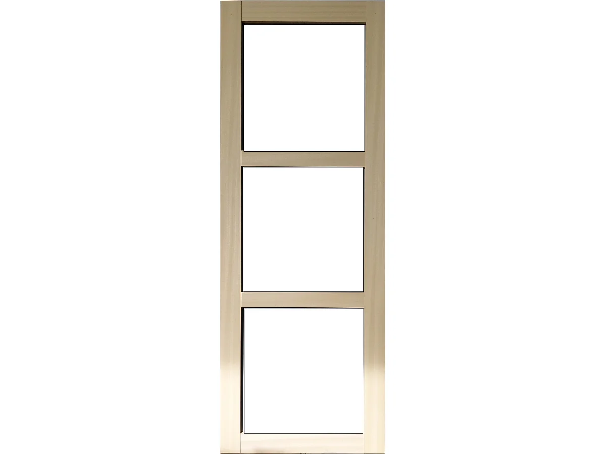 Porta scorrevole in legno Ayous Vetro trasparente H204 x L83 senza maniglia