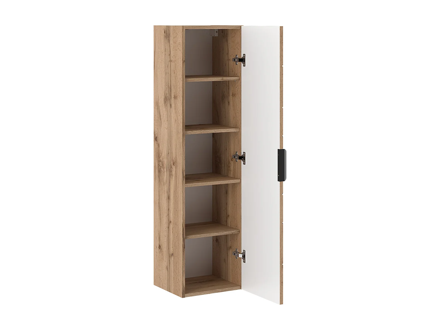 Set aus Einzelwaschtisch 60cm und Säule Teren Holz