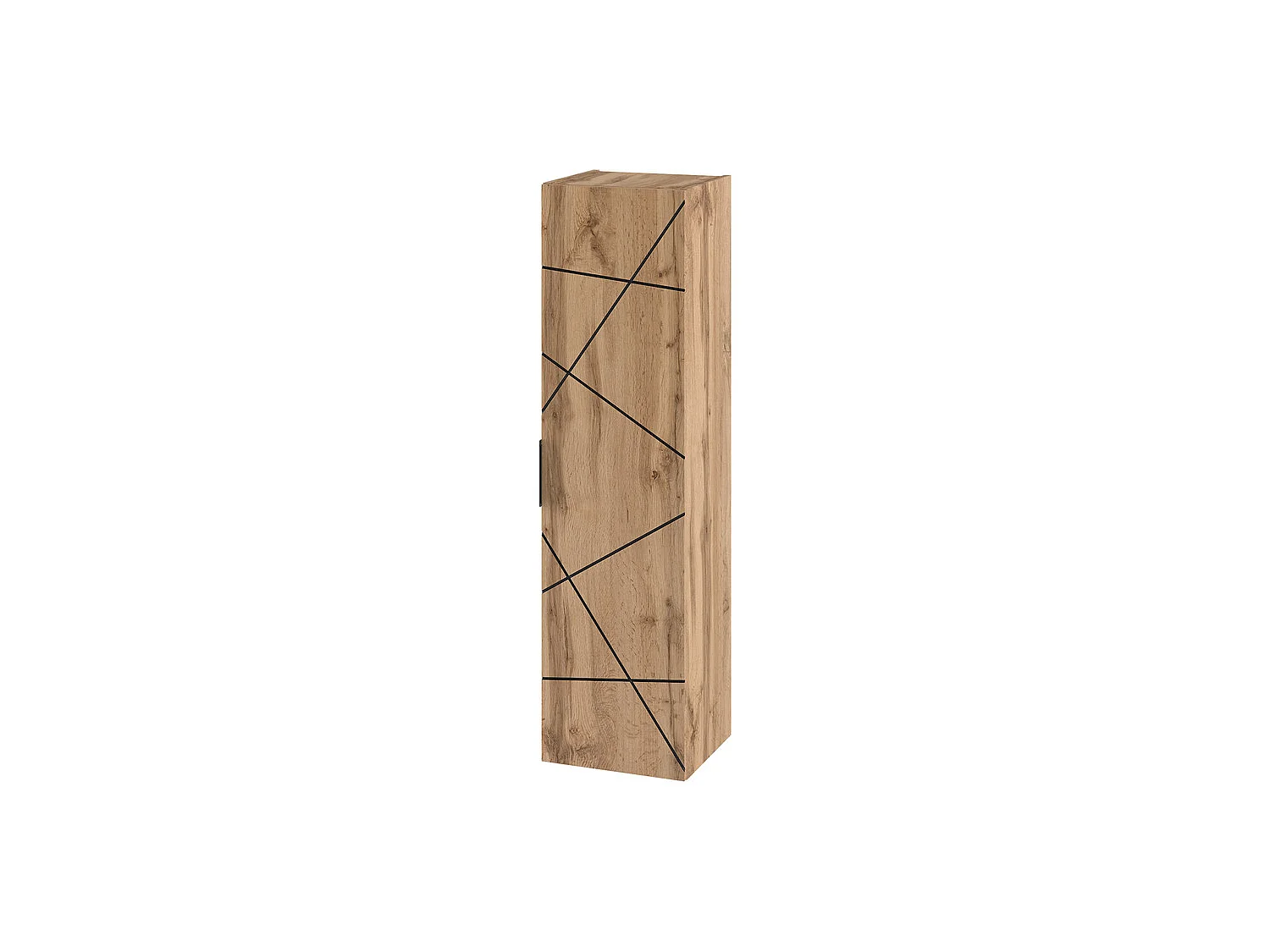 Ensemble meuble double vasque 140cm 2 niches et colonne Teren Bois