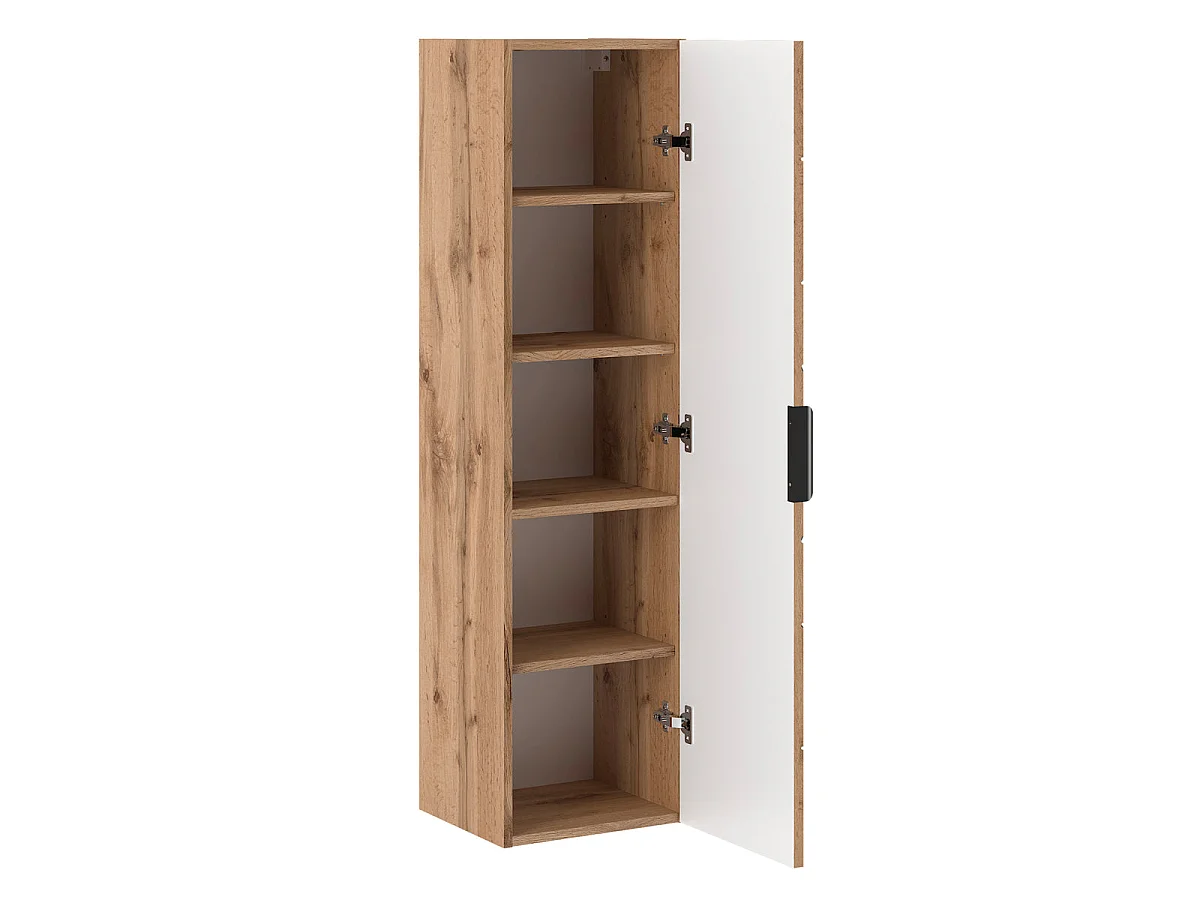 Ensemble meuble simple vasque 80cm et colonne Teren Bois