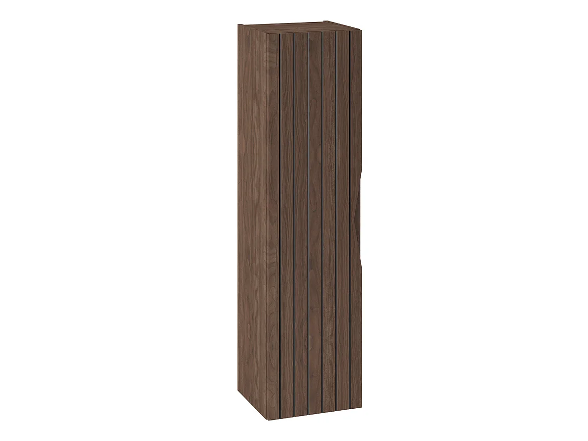 Ensemble meuble simple vasque 60cm et colonne Siena bois et noir