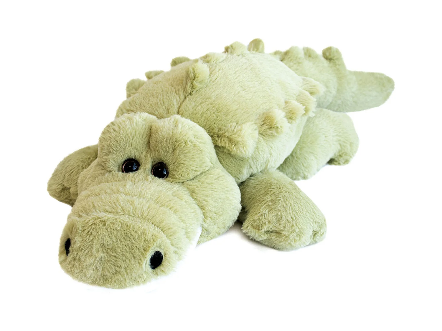 Peluche crocodile 80 cm polyester DANS LA FORET TROPICALE vert