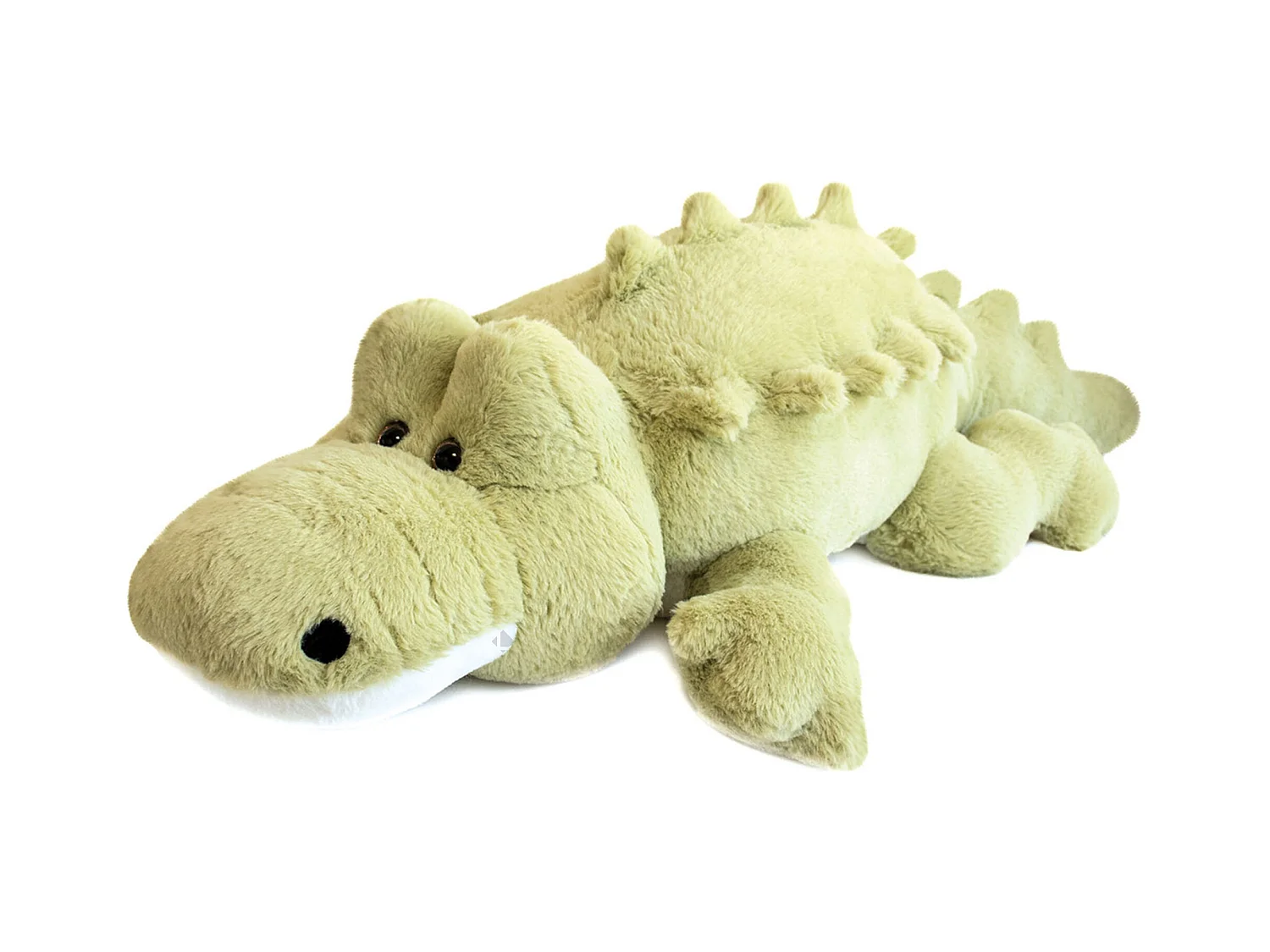 Peluche crocodile 120 cm polyester DANS LA FORET TROPICALE vert