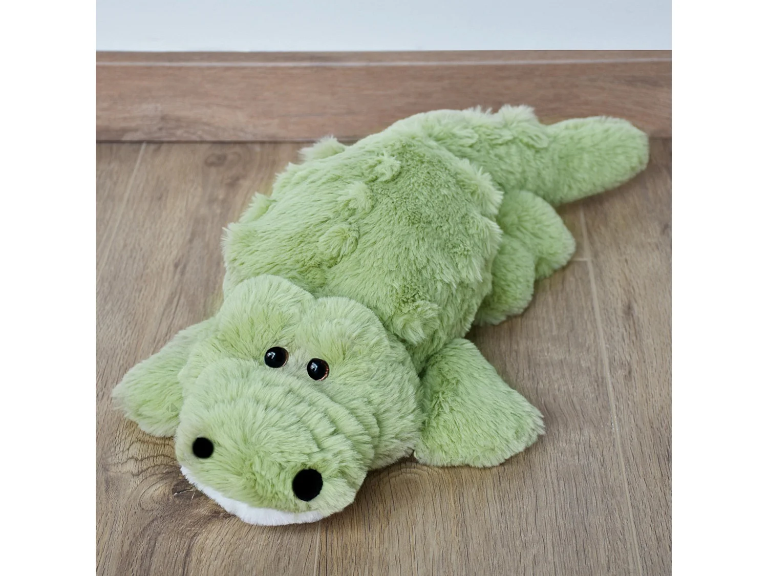 Peluche crocodile 120 cm polyester DANS LA FORET TROPICALE vert