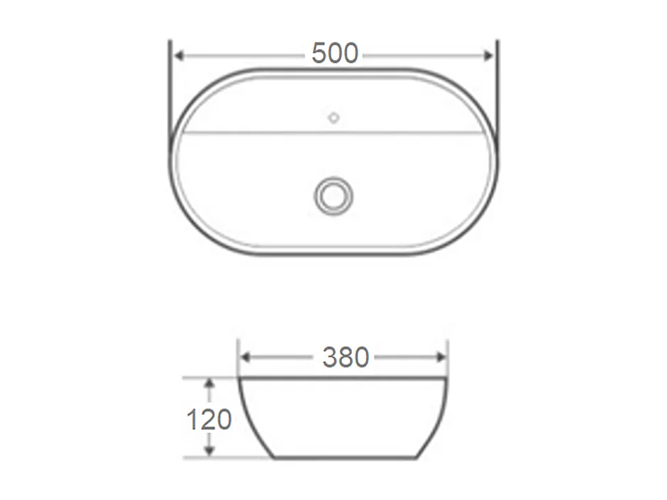 Mobile bagno con lavabo Teren marrone 80cm