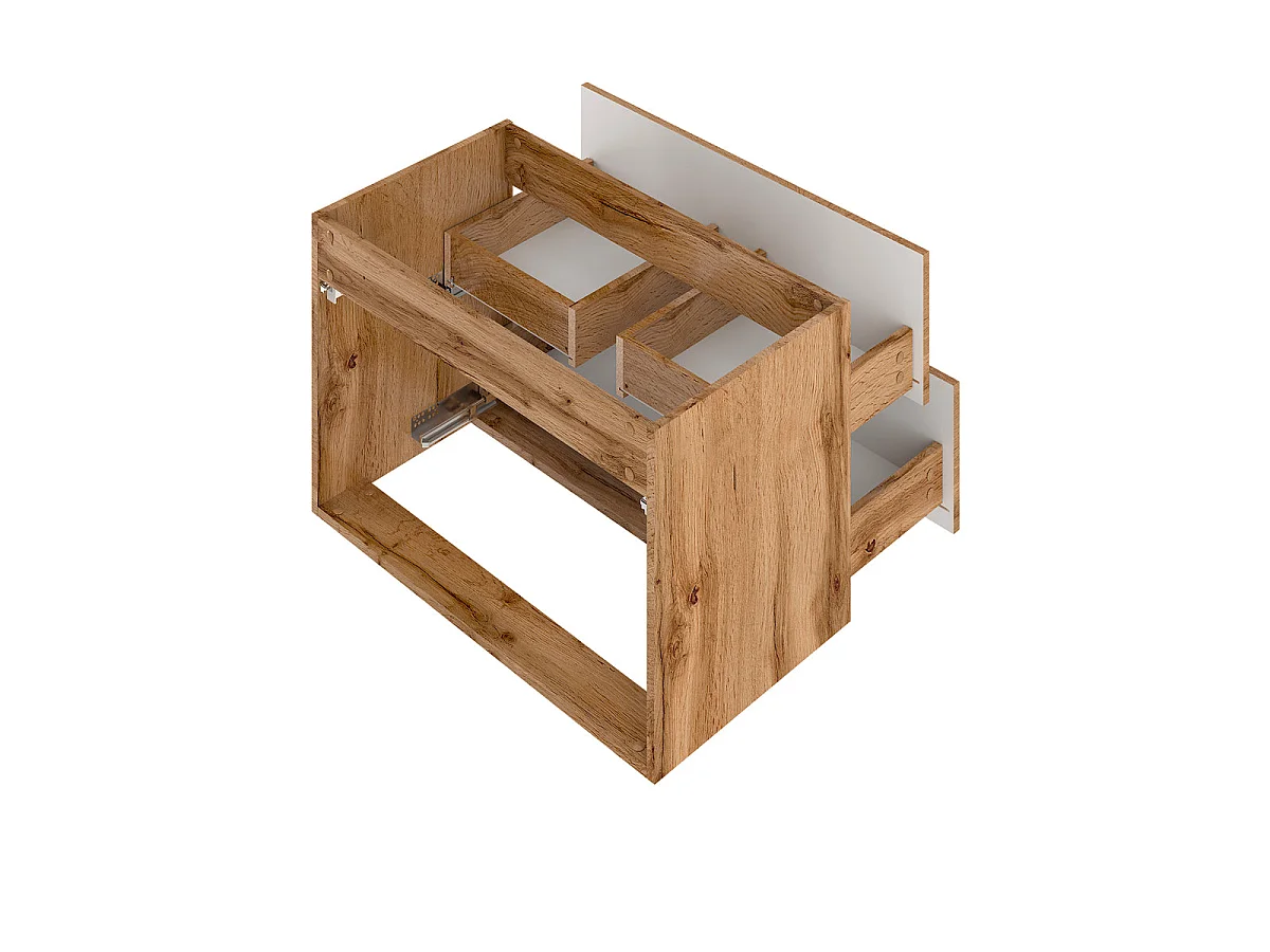 Mobile bagno con lavabo Teren marrone 80cm