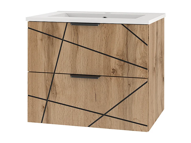 Mobile bagno con lavabo Teren marrone 60cm