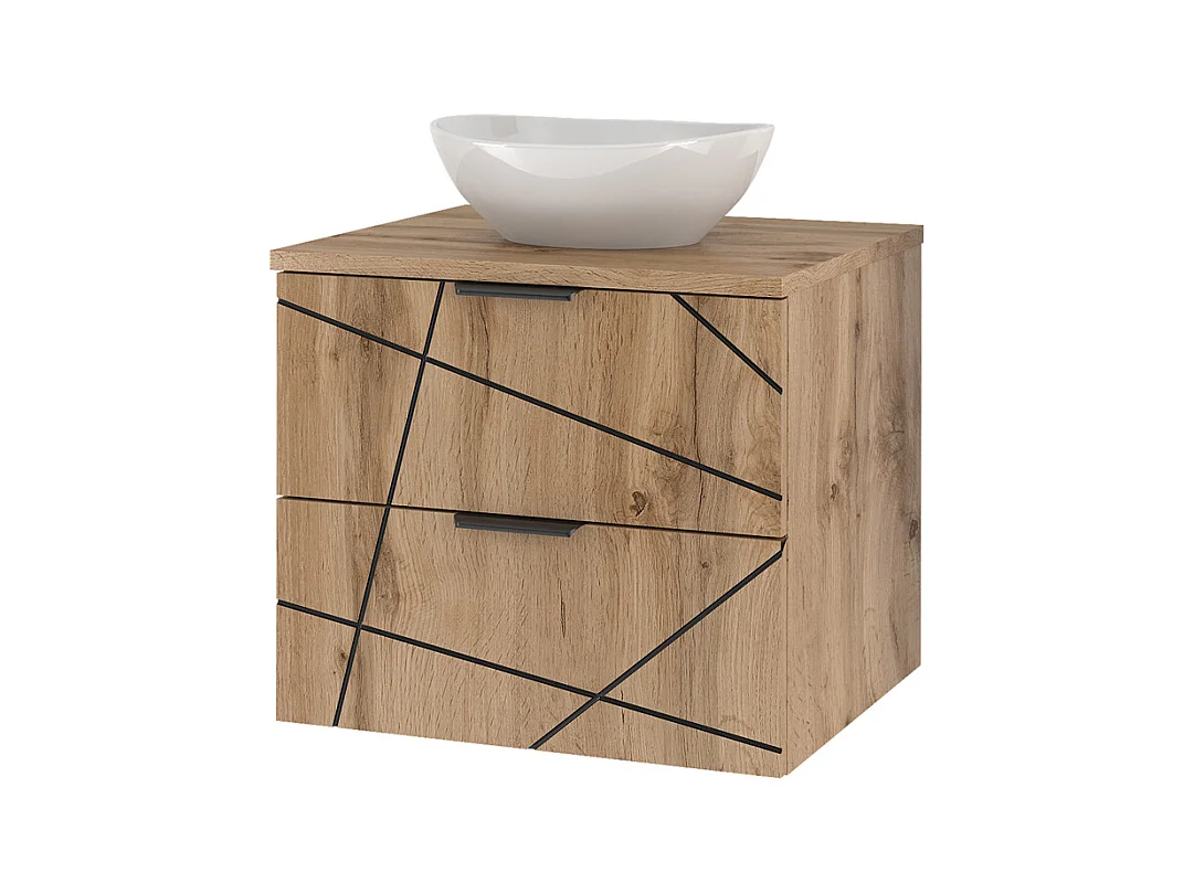 Meuble simple vasque 60cm Teren Bois