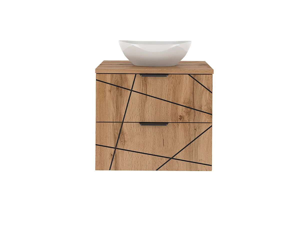 Mobile bagno con lavabo Teren marrone 60cm