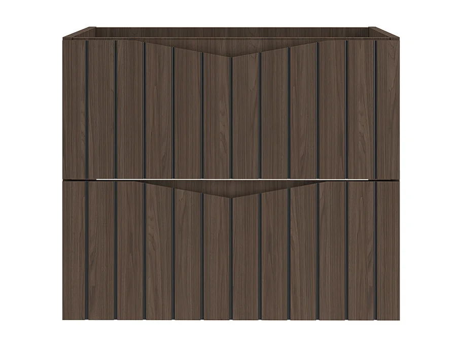Meuble sous-vasque 60cm Siena bois et noir
