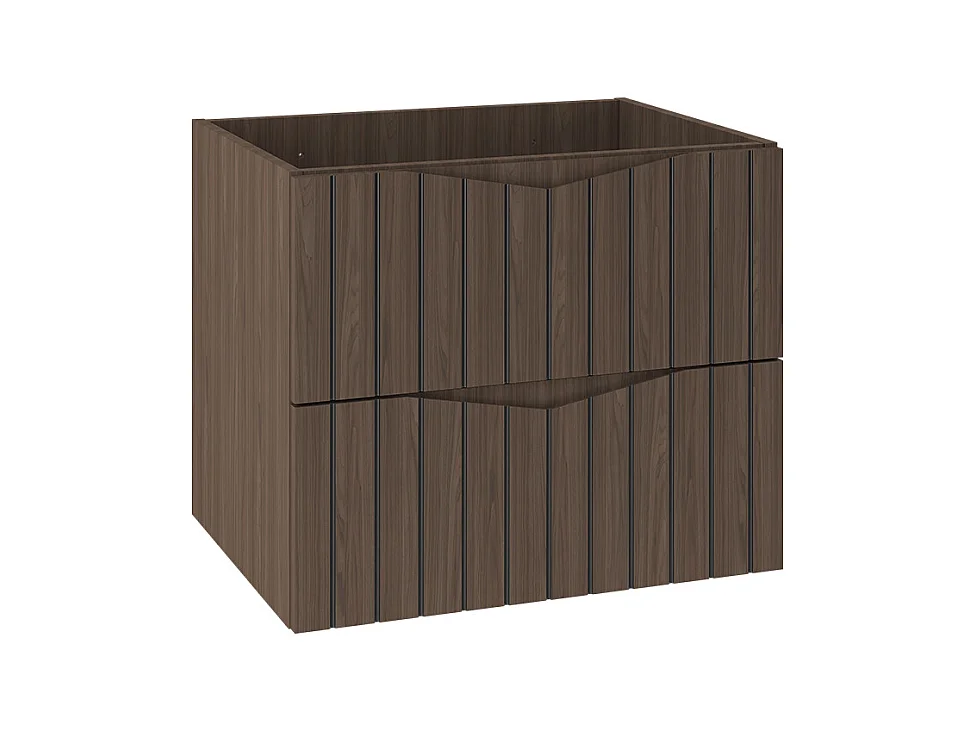 Meuble sous-vasque 60cm Siena bois et noir