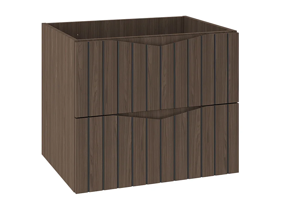 Meuble sous-vasque 60cm Siena bois et noir