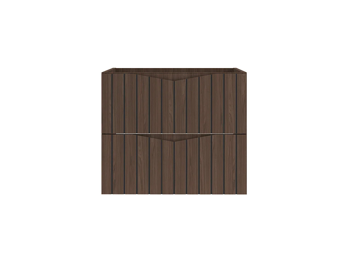 Mobile bagno senza lavabo Siena marrone e nero 60cm