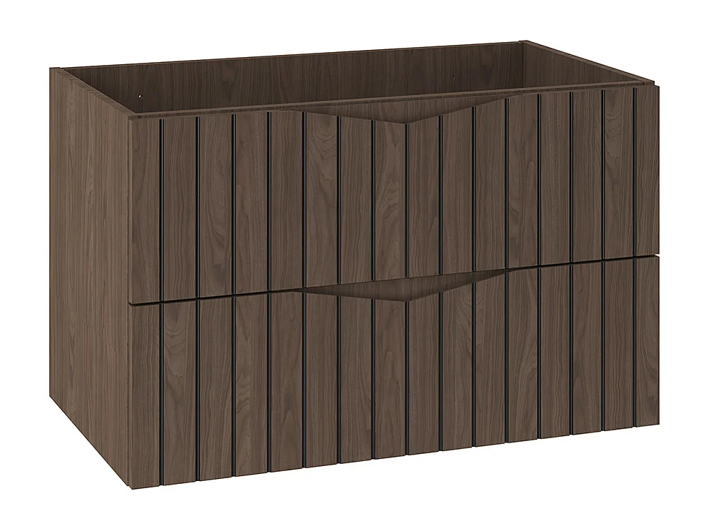 Meuble sous-vasque 80cm Siena bois et noir