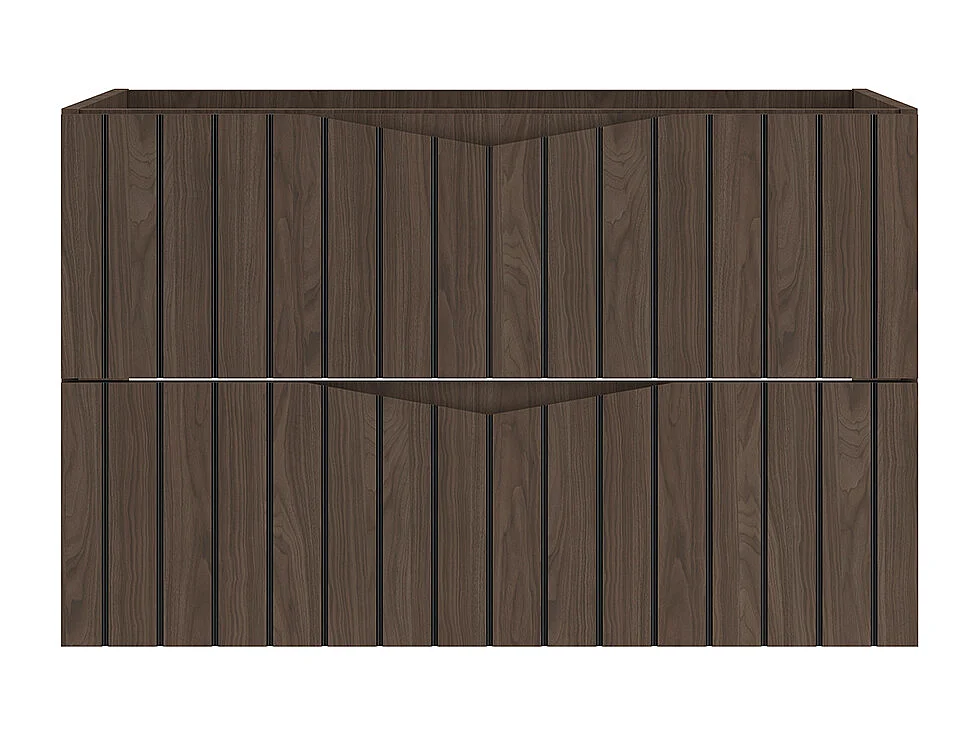 Meuble sous-vasque 80cm Siena bois et noir