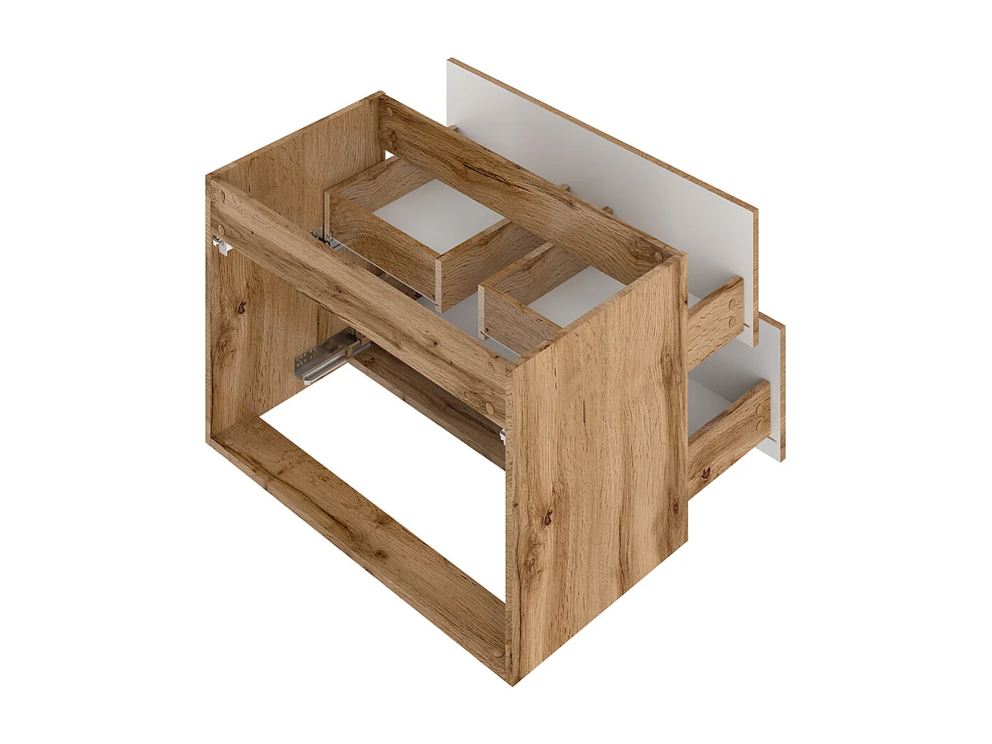 Waschtischunterschrank 80cm Waschtisch Teren Holz