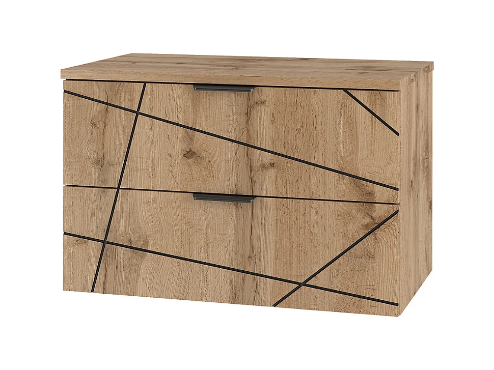 Meuble sous-vasque 80cm plan de toilette Teren Bois