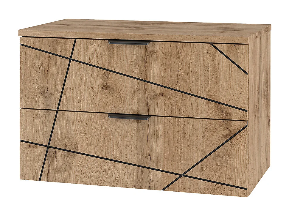 Meuble sous-vasque 80cm plan de toilette Teren Bois