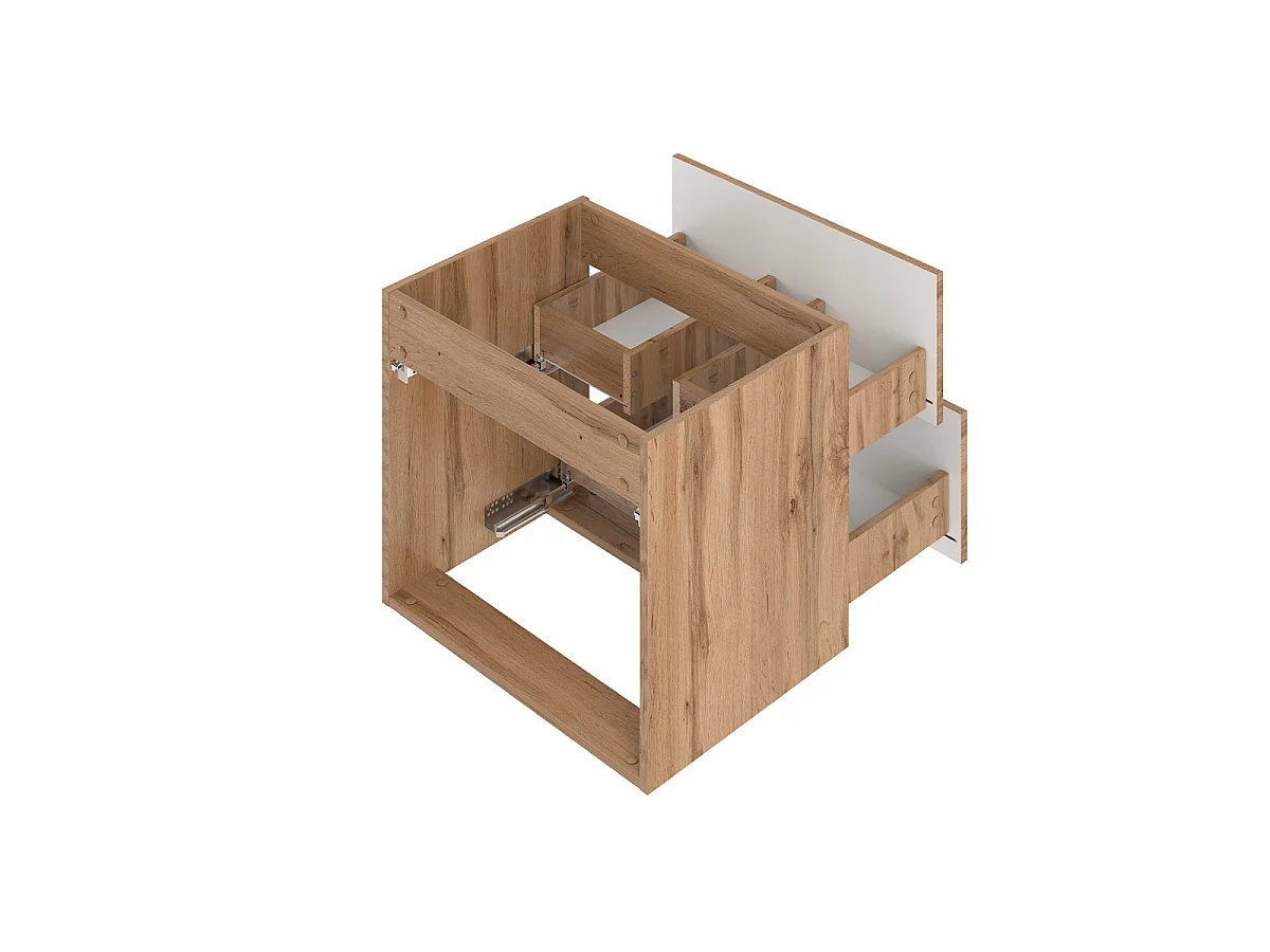 Waschtischunterschrank 60cm Waschtisch Teren Holz