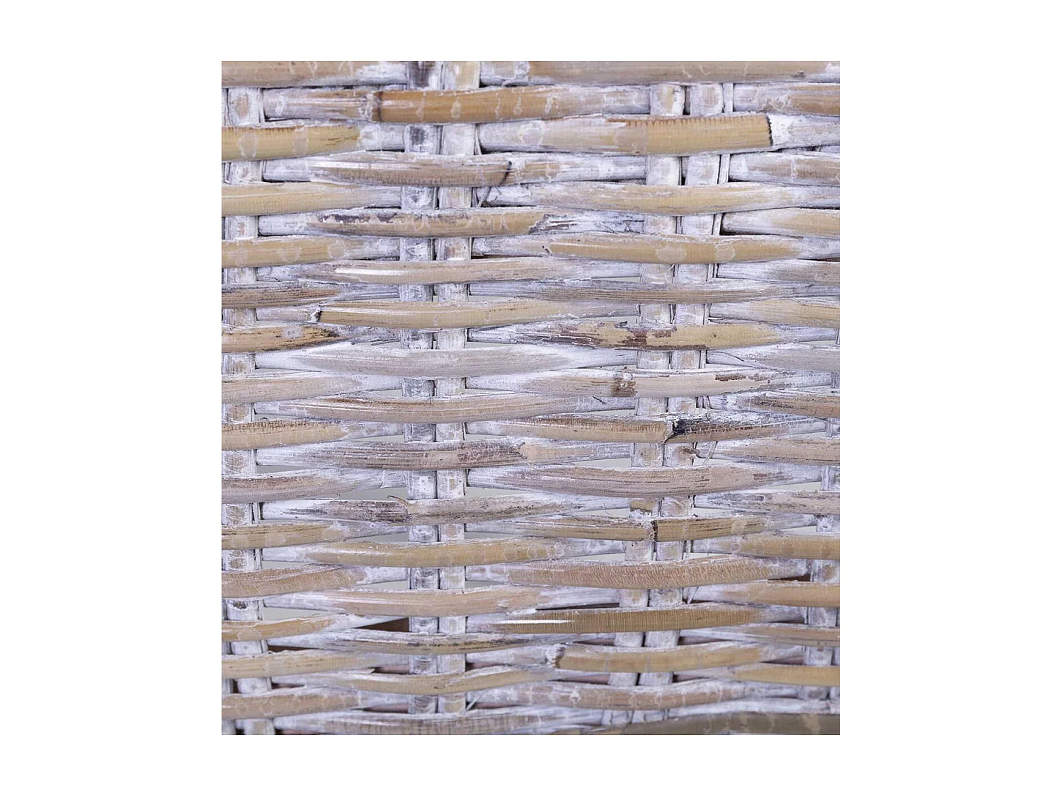 Chaise avec coussin rotin Bois Marron - Décoration d'Autrefois