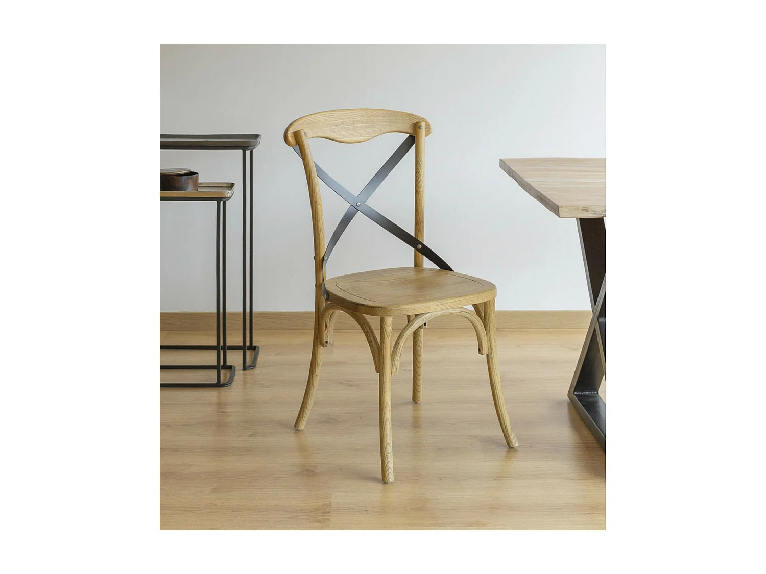 Chaise Bois Naturel - Décoration d'Autrefois