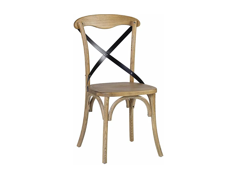 Chaise Bois Naturel - Décoration d'Autrefois