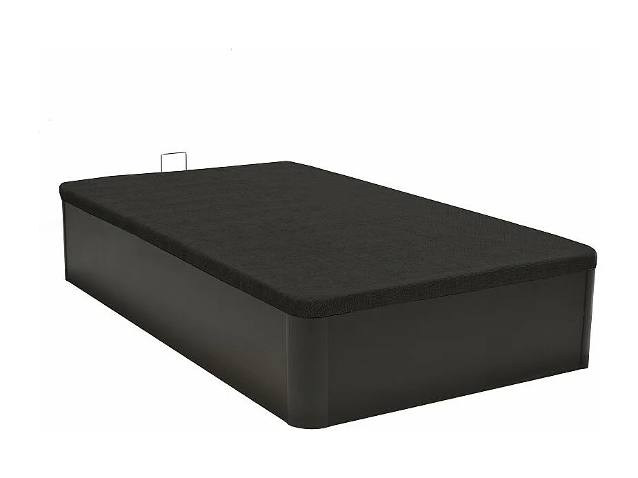Lit coffre SPIRO 90x200 + 1 sommier / Noir