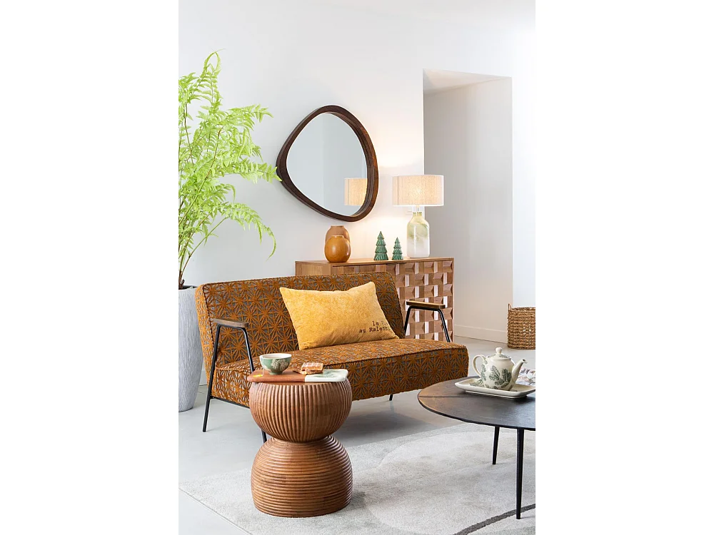 Miroir porto noyer petit modèle