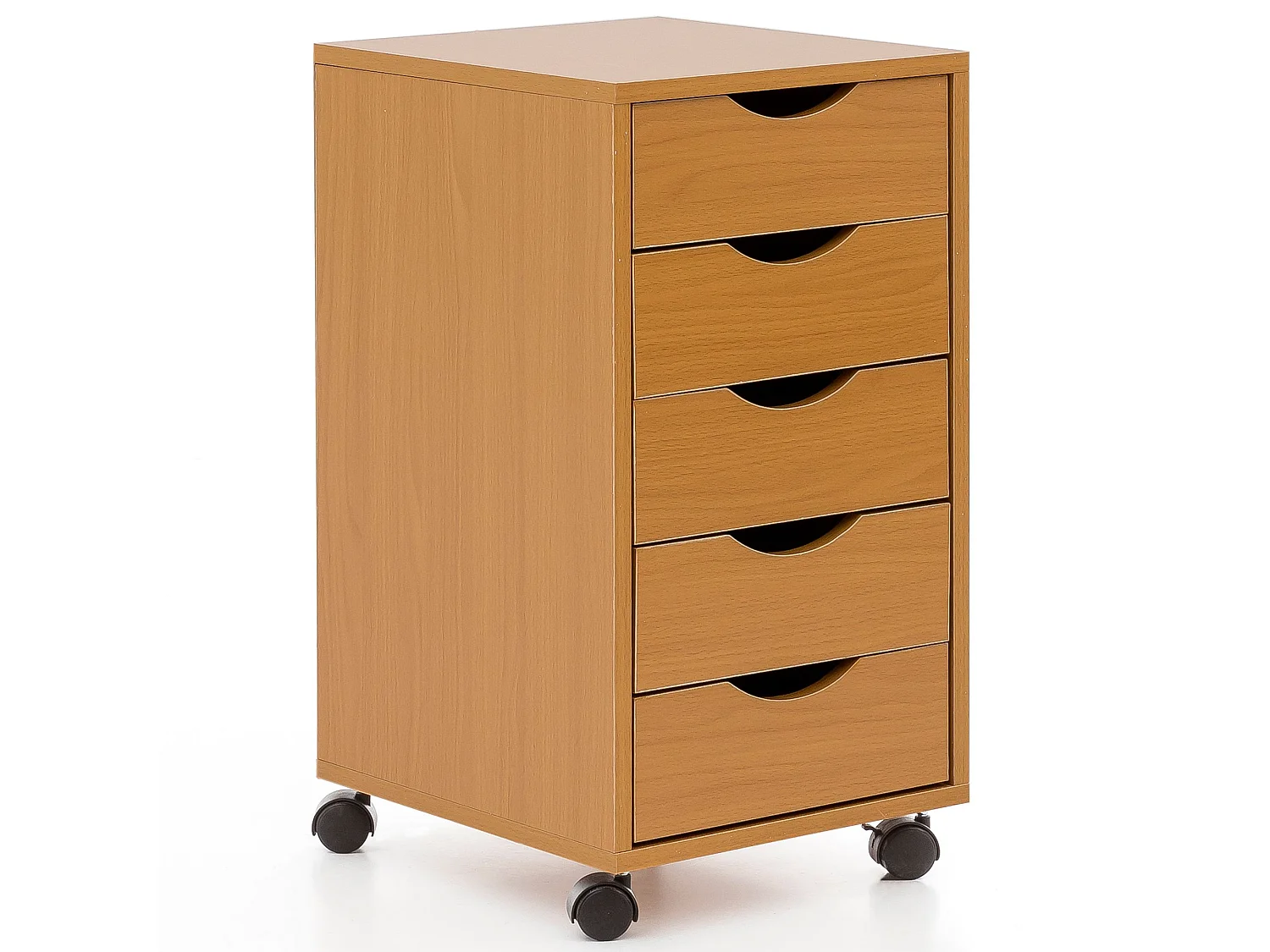 rolcontainer MINA 33 x 68 x 38 cm MDF 5 laden Sonoma |