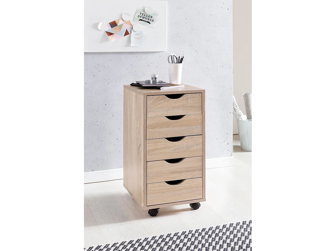 étagère murale ALEX sonoma 85 x 47,5 x 16 cm étagère suspendue en bois MDF moderne | Design