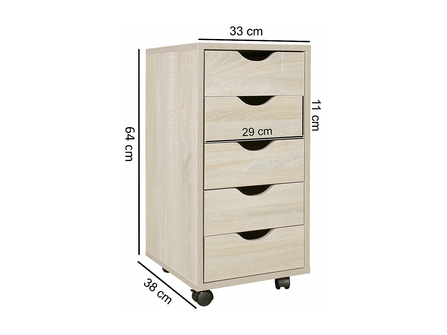 étagère murale ALEX sonoma 85 x 47,5 x 16 cm étagère suspendue en bois MDF moderne | Design