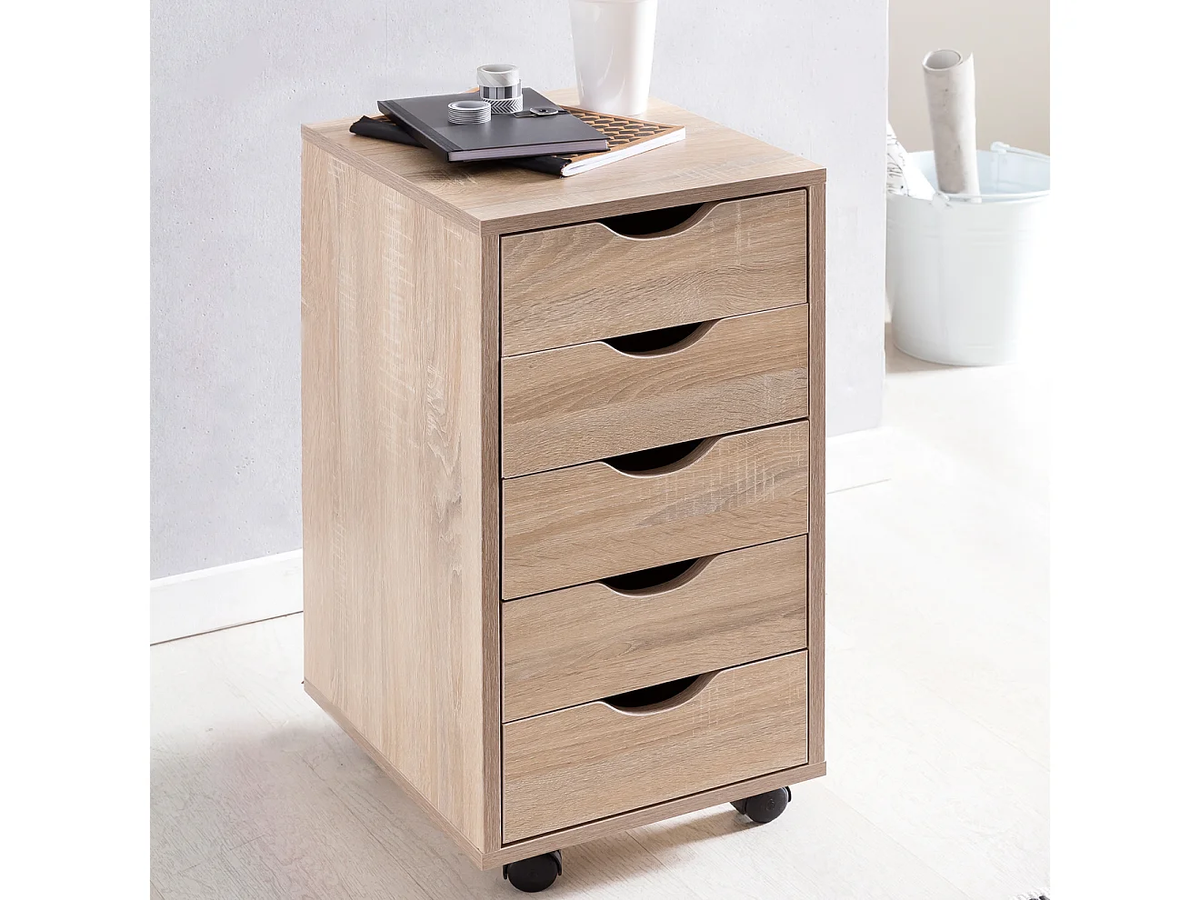 étagère murale ALEX sonoma 85 x 47,5 x 16 cm étagère suspendue en bois MDF moderne | Design