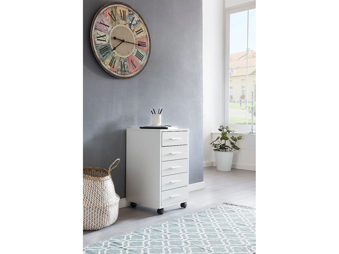 Banc à ZOEY avec siège Blanc Shoe Dumper à chaussures en bois 80 x 47 x 24 cm | Banque couloir