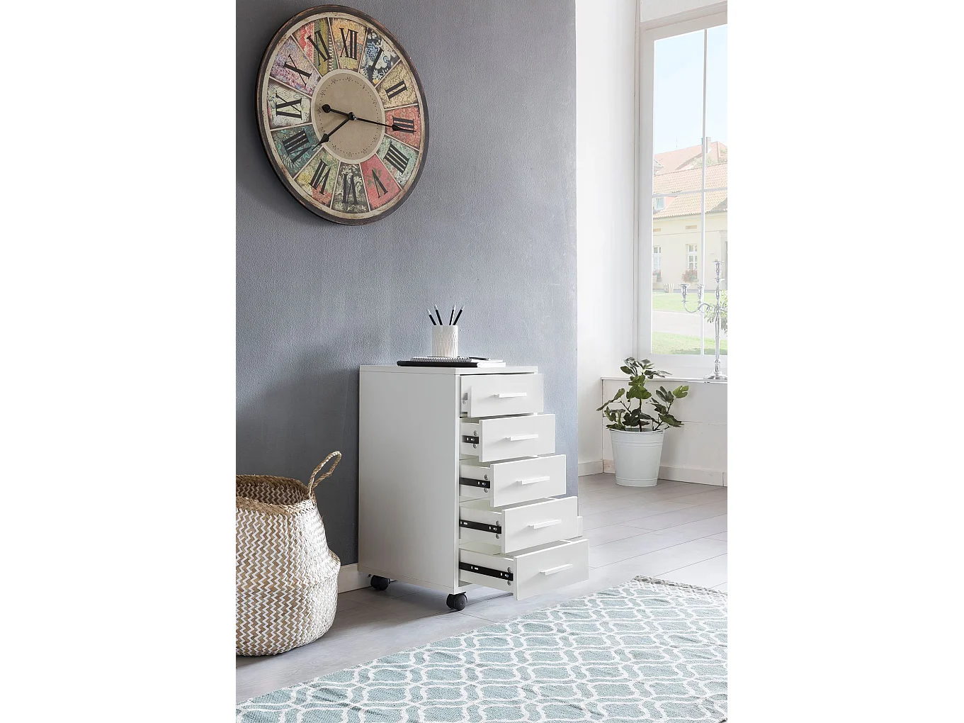 Banc à ZOEY avec siège Blanc Shoe Dumper à chaussures en bois 80 x 47 x 24 cm | Banque couloir