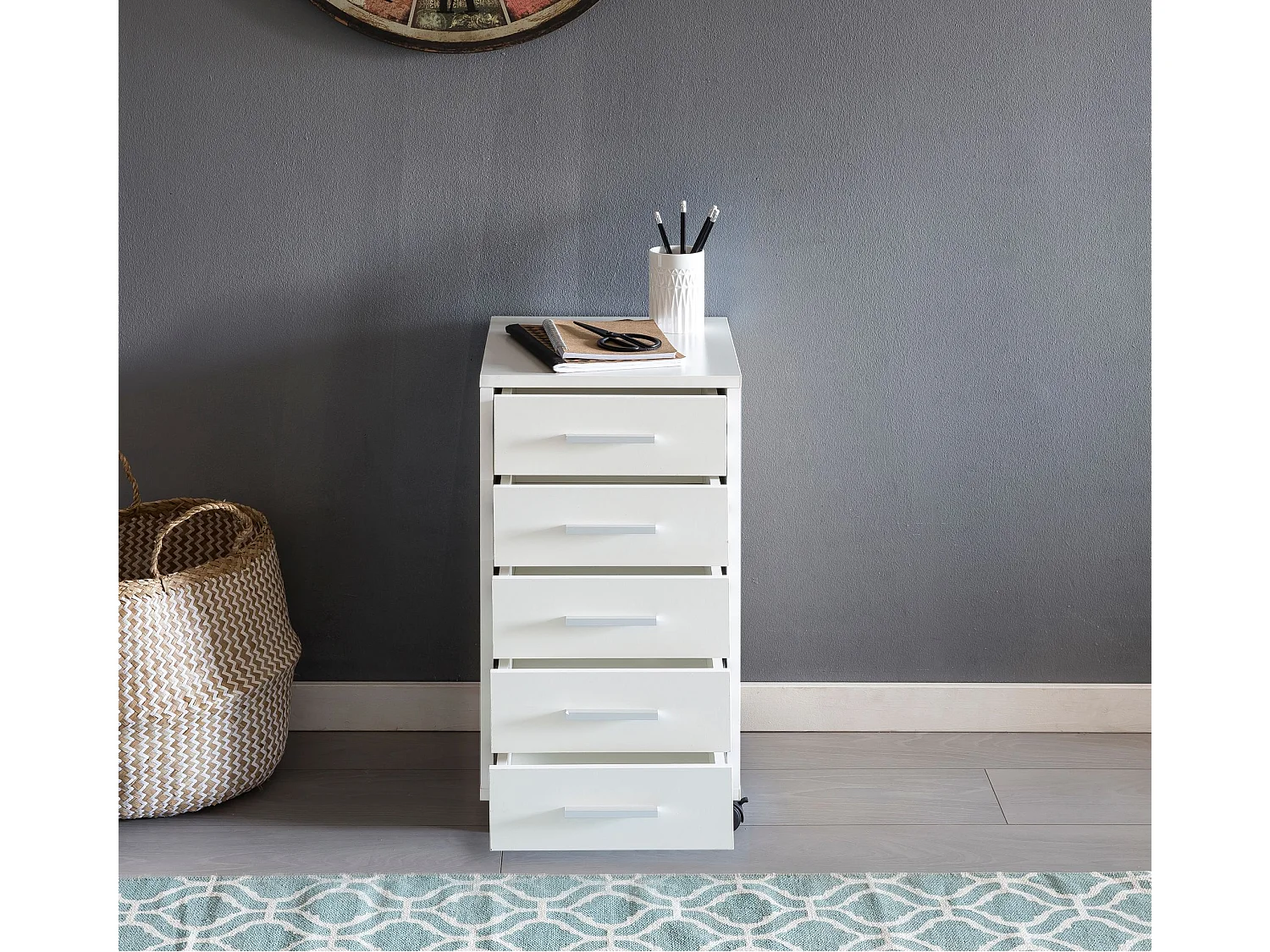 Banc à ZOEY avec siège Blanc Shoe Dumper à chaussures en bois 80 x 47 x 24 cm | Banque couloir