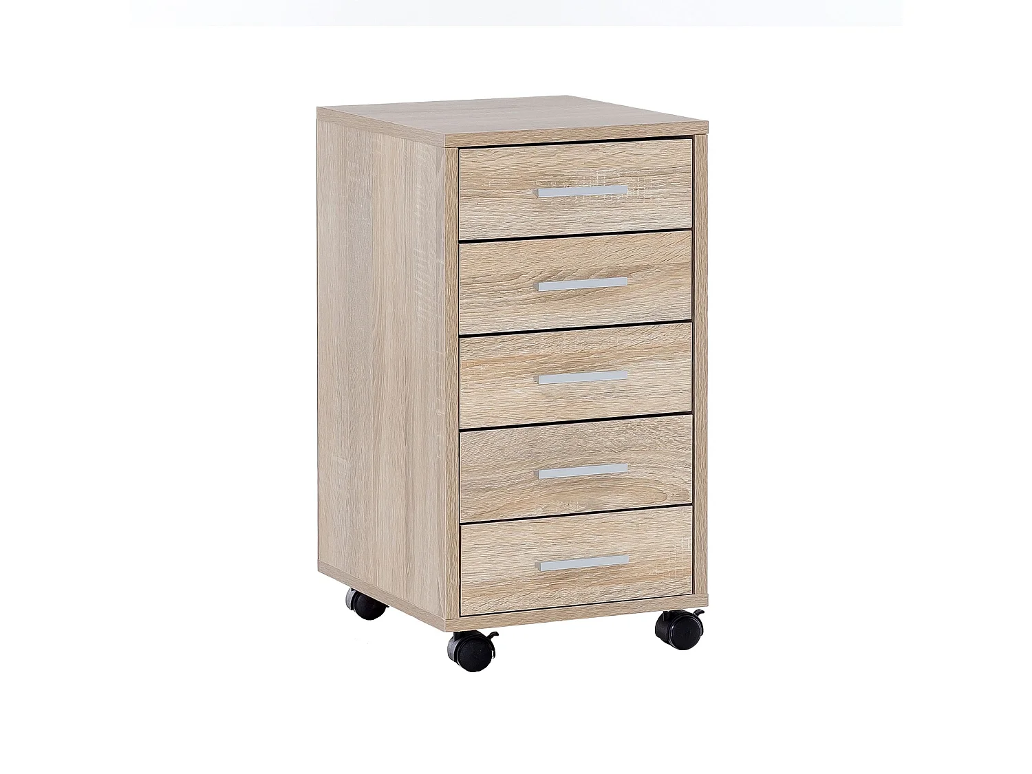 Rollcontainer LISA - Sonoma 33 x 63 x 38 cm - Vijf laden met wielen