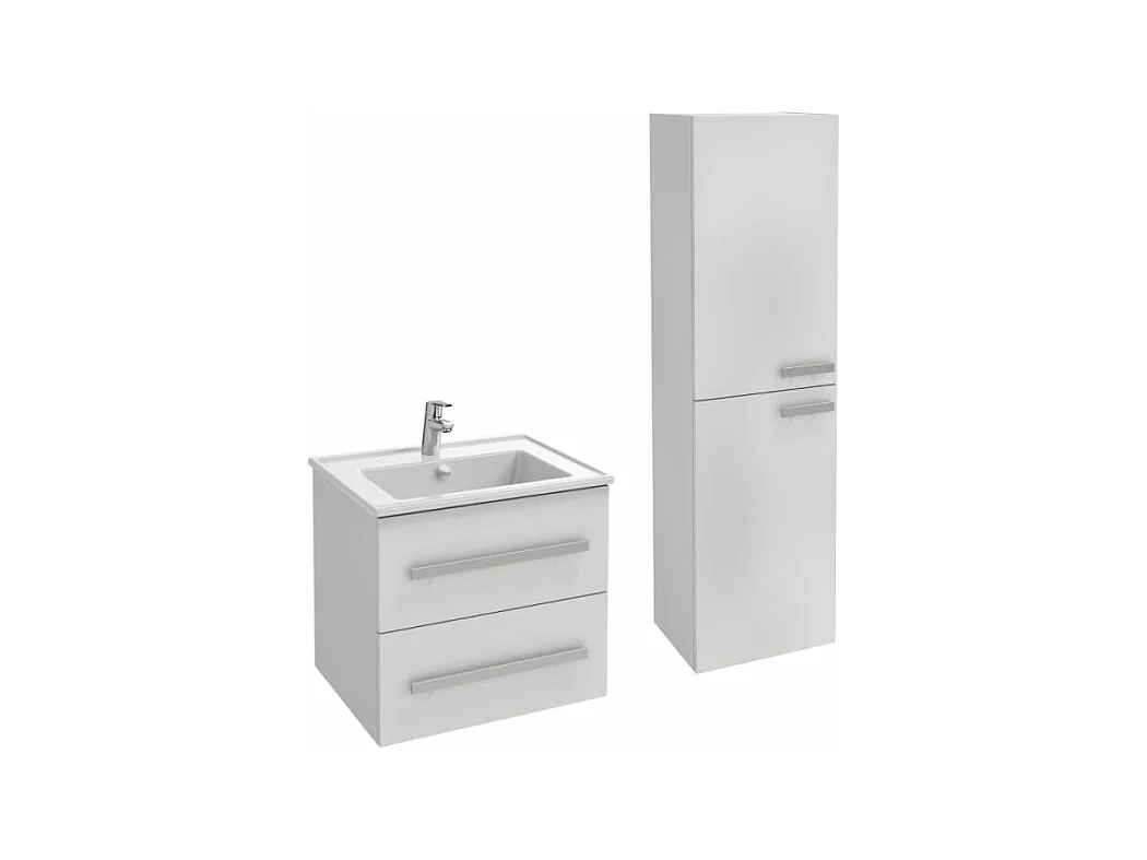 Pack meuble vasque 60 cm JACOB DELAFON Ola up blanc + colonne