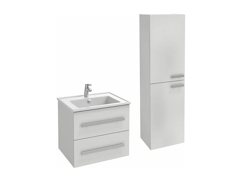 Pack meuble vasque 60 cm JACOB DELAFON Ola up blanc + colonne