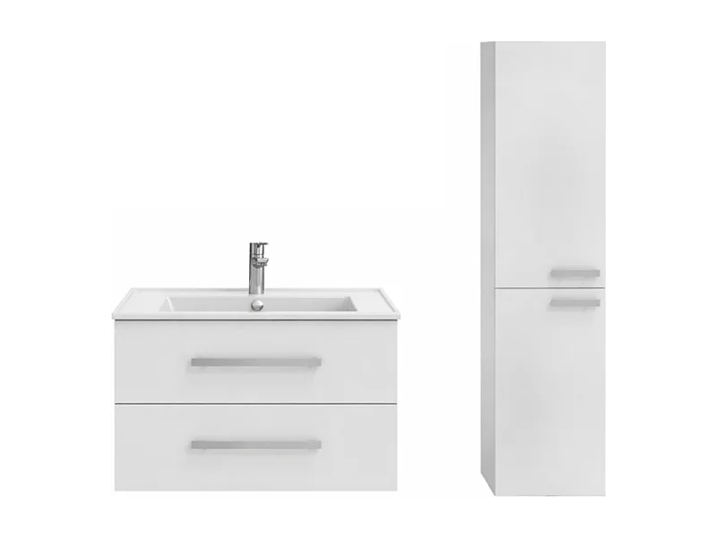 Pack meuble vasque 60 cm JACOB DELAFON Ola up blanc + colonne