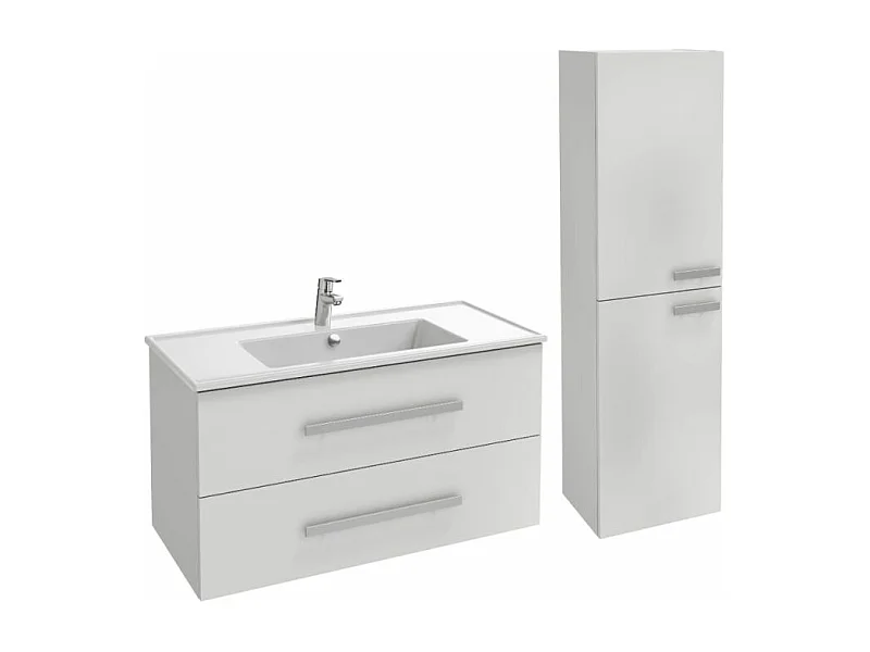 Pack meuble vasque 100 cm JACOB DELAFON Ola up blanc + colonne
