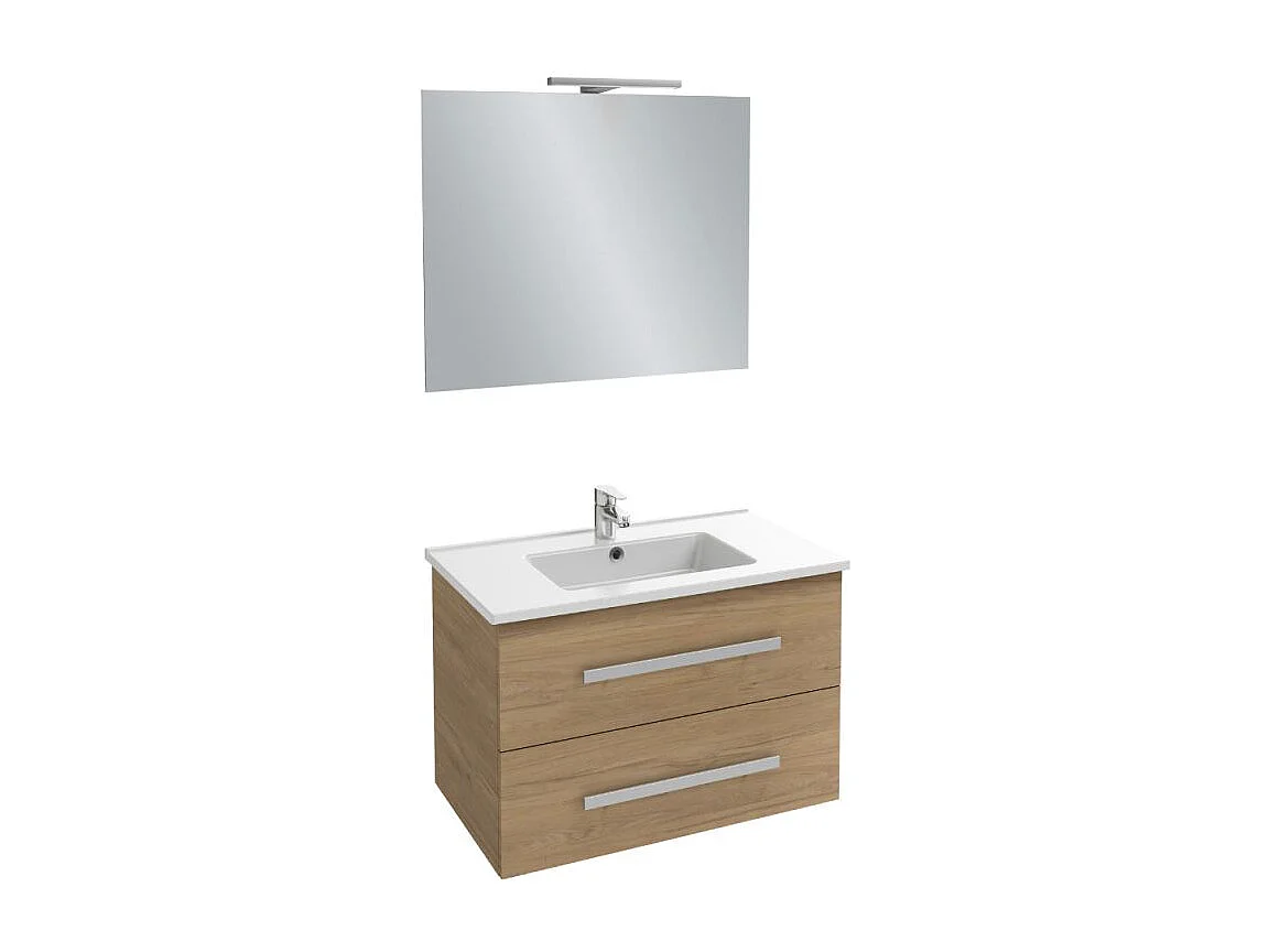 Pack meuble vasque 60 cm JACOB DELAFON Ola up chêne + colonne