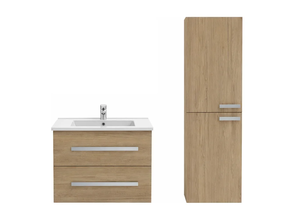 Pack meuble vasque 60 cm JACOB DELAFON Ola up chêne + colonne