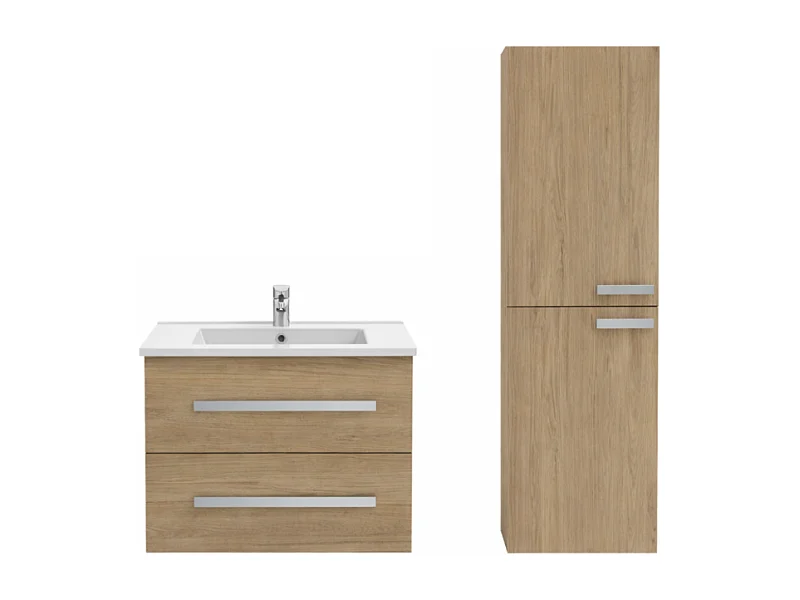 Pack meuble vasque 60 cm JACOB DELAFON Ola up chêne + colonne