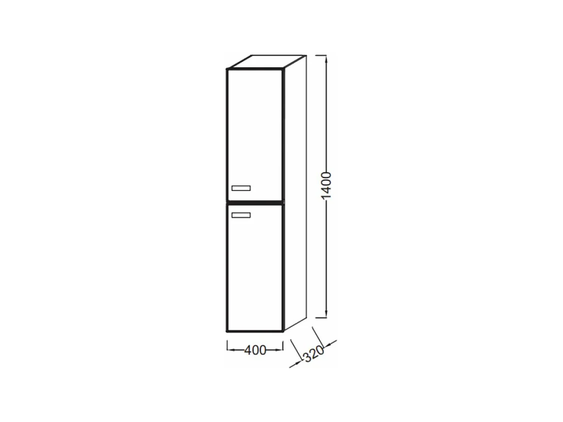 Pack meuble vasque 80 cm JACOB DELAFON Ola up chêne + colonne + miroir + spot