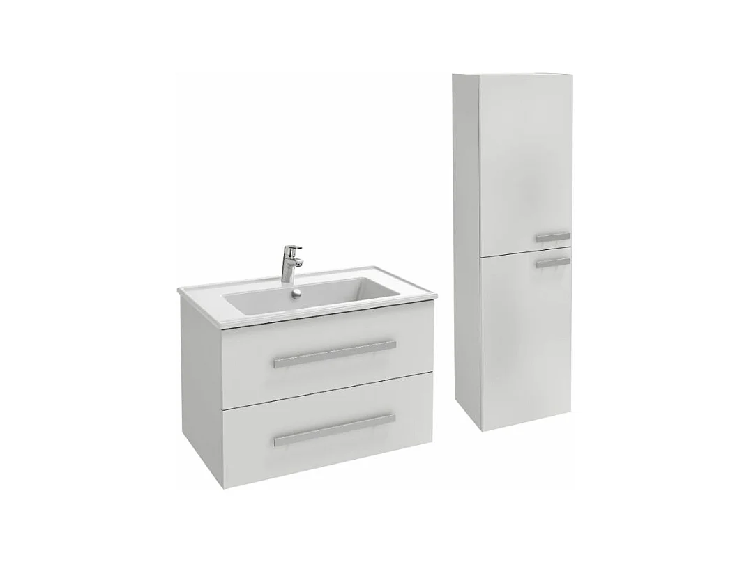 Pack meuble vasque 80 cm JACOB DELAFON Ola up blanc + colonne