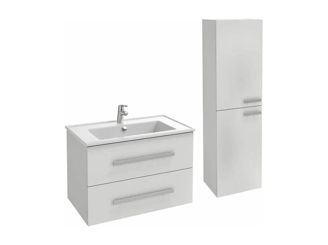Pack meuble vasque 80 cm JACOB DELAFON Ola up blanc + colonne